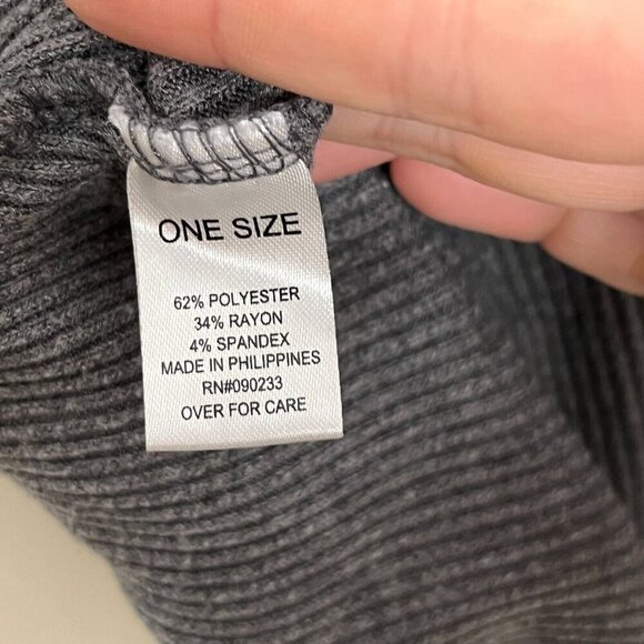 Brandy Melville Sleeveless Ribbed Mini Dress Gray One Size‎ - Picture 9 of 10